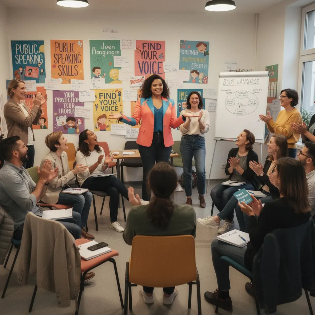 Eine Gruppe von Menschen, die in einem virtuellen Klassenzimmer an einem Webinar teilnehmen.